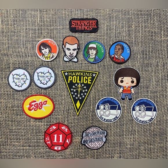 Stranger Things 20 Piece Bundle: Metal Tin, 14 Patches, Backpack, 5 T-shirts - Picture 2 of 16
